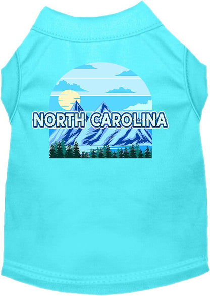 Camiseta serigrafiada para perros y gatos, para mascotas pequeñas y medianas (tallas XS a XL), "North Carolina Trailblazer"