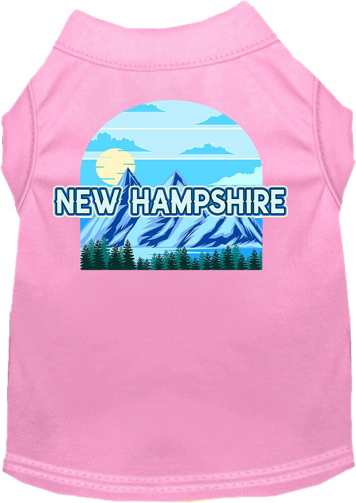 Pet Dog & Cat Screen Printed Shirt for Medium to Large Pets (Sizes 2XL-6XL), "New Hampshire Trailblazer"