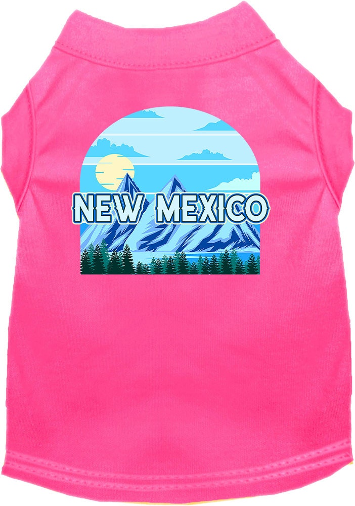 Camiseta serigrafiada para perros y gatos, para mascotas pequeñas y medianas (tallas XS a XL), "New Mexico Trailblazer"