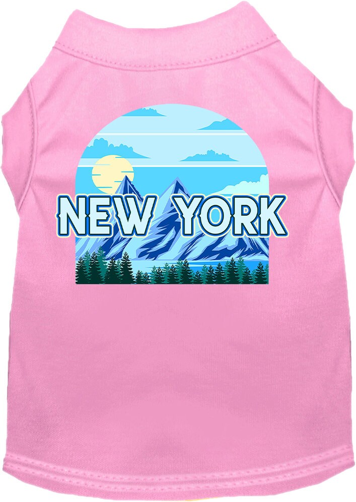 Camiseta serigrafiada para perros y gatos, para mascotas pequeñas y medianas (tallas XS a XL), "New York Trailblazer"