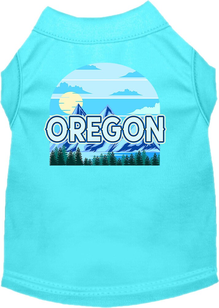 Pet Dog & Cat Screen Printed Shirt for Medium to Large Pets (Sizes 2XL-6XL), "Oregon Trailblazer"