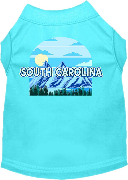 Camiseta serigrafiada para perros y gatos, para mascotas pequeñas y medianas (tallas XS a XL), "South Carolina Trailblazer"