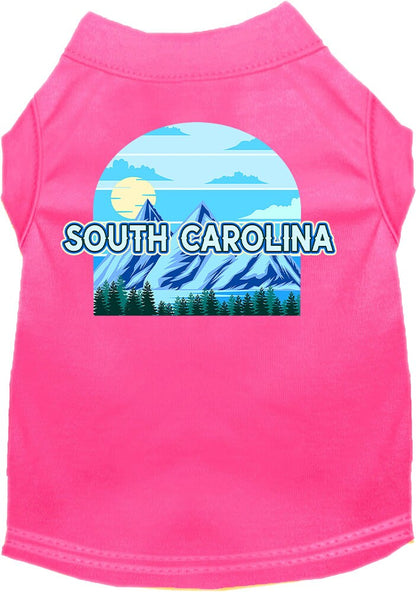 Camiseta serigrafiada para perros y gatos, para mascotas pequeñas y medianas (tallas XS a XL), "South Carolina Trailblazer"