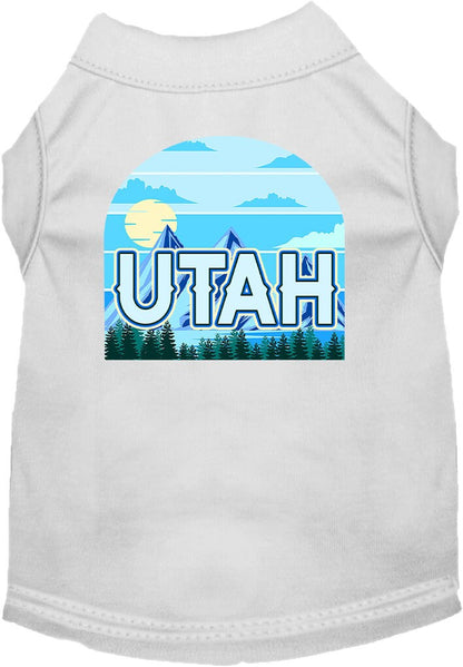 Camiseta serigrafiada para perros y gatos, para mascotas pequeñas y medianas (tallas XS a XL), "Utah Trailblazer"