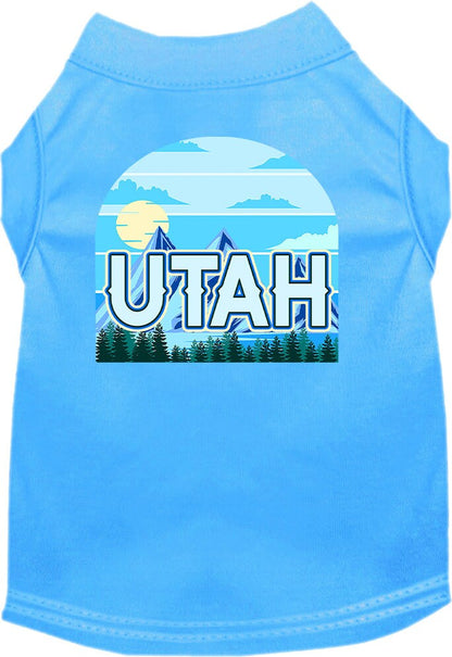 Pet Dog & Cat Screen Printed Shirt for Medium to Large Pets (Sizes 2XL-6XL), "Utah Trailblazer"