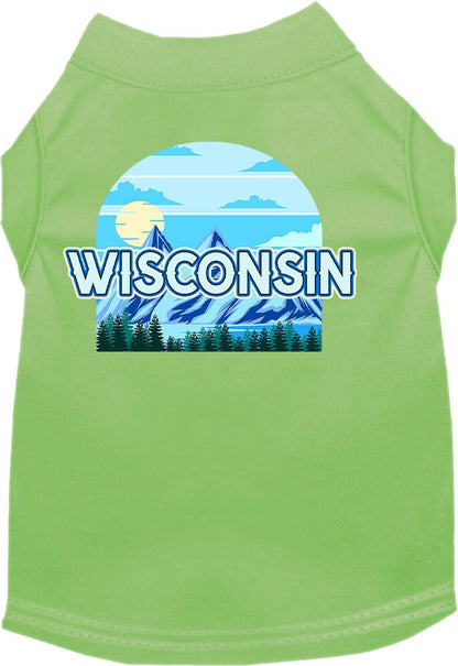 Pet Dog & Cat Screen Printed Shirt for Medium to Large Pets (Sizes 2XL-6XL), "Wisconsin Trailblazer"