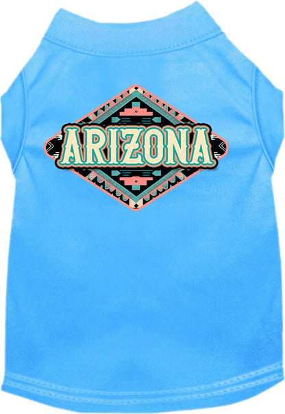 Pet Dog & Cat Screen Printed Shirt for Medium to Large Pets (Sizes 2XL-6XL), "Arizona Peach Aztec"