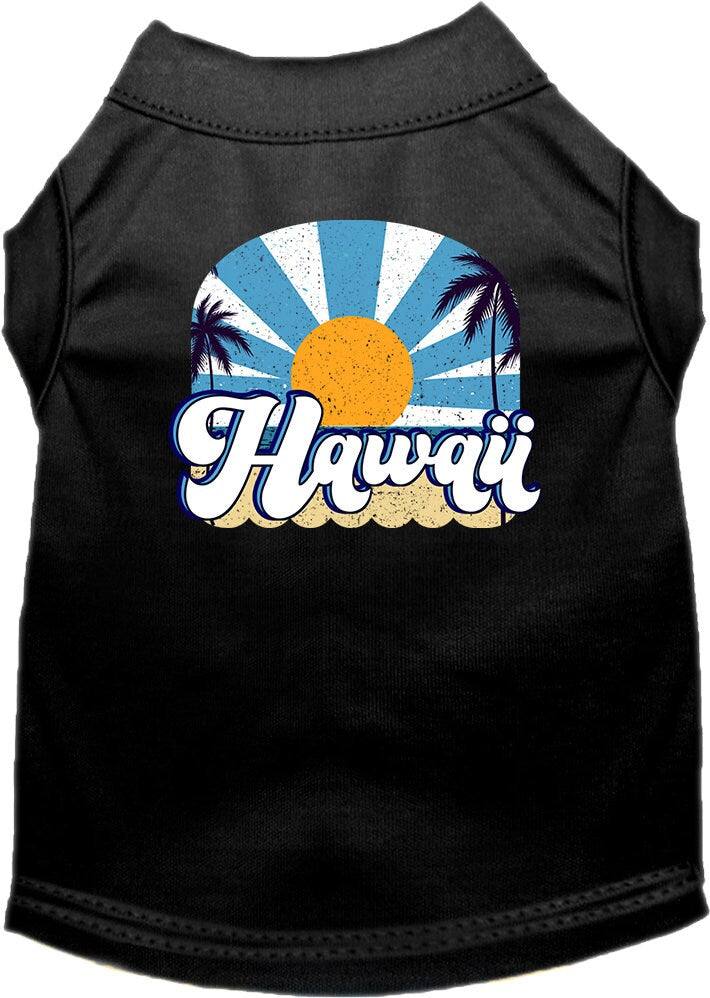 Pet Dog & Cat Screen Printed Shirt for Medium to Large Pets (Sizes 2XL-6XL), "Hawaii Coast"