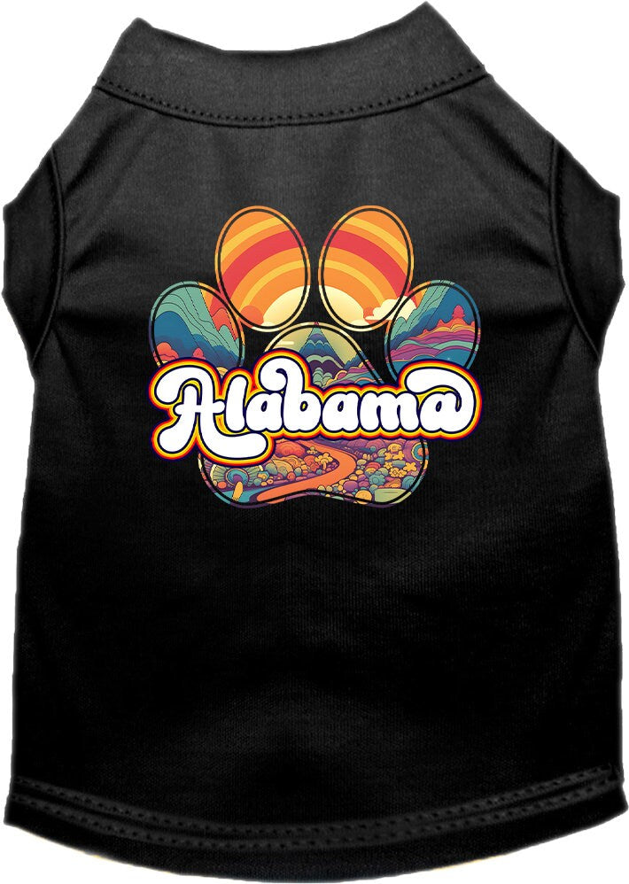 Pet Dog & Cat Screen Printed Shirt for Medium to Large Pets (Sizes 2XL-6XL), "Alabama Groovy Summit"