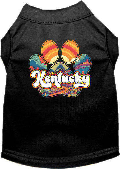 Pet Dog & Cat Screen Printed Shirt for Medium to Large Pets (Sizes 2XL-6XL), "Kentucky Groovy Summit"