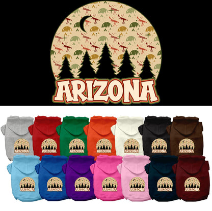 Pet Dog & Cat Screen Printed Hoodie for Medium to Large Pets (Sizes 2XL-6XL), "Arizona Under The Stars"