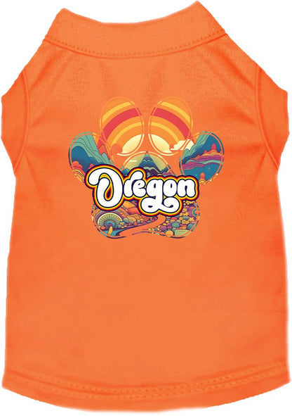 Pet Dog & Cat Screen Printed Shirt for Small to Medium Pets (Sizes XS-XL), "Oregon Groovy Summit"