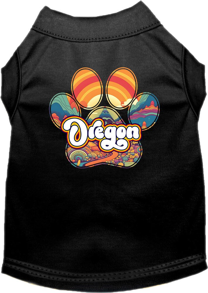 Pet Dog & Cat Screen Printed Shirt for Medium to Large Pets (Sizes 2XL-6XL), "Oregon Groovy Summit"