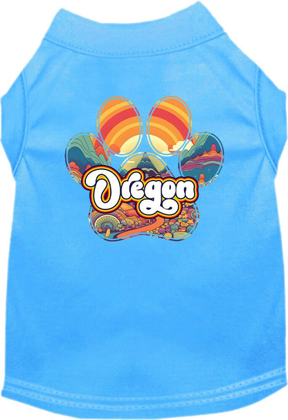 Pet Dog & Cat Screen Printed Shirt for Medium to Large Pets (Sizes 2XL-6XL), "Oregon Groovy Summit"