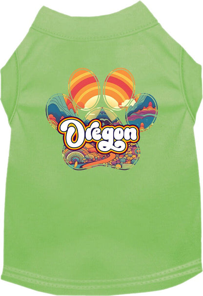 Pet Dog & Cat Screen Printed Shirt for Medium to Large Pets (Sizes 2XL-6XL), "Oregon Groovy Summit"