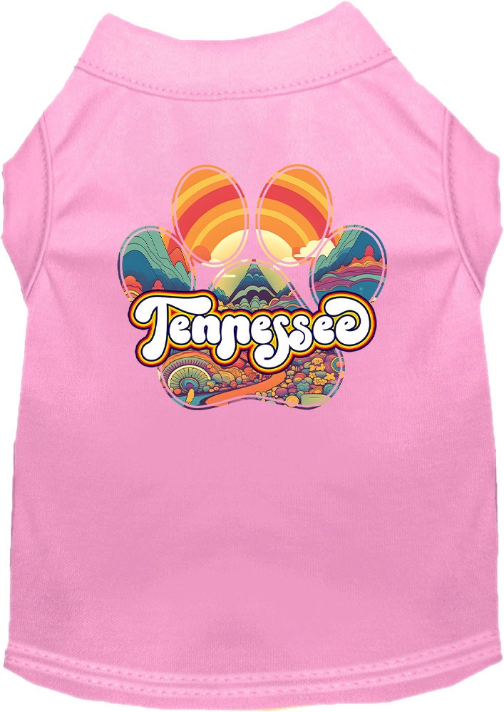 Camiseta serigrafiada para perros y gatos, para mascotas pequeñas y medianas (tallas XS a XL), "Tennessee Groovy Summit"