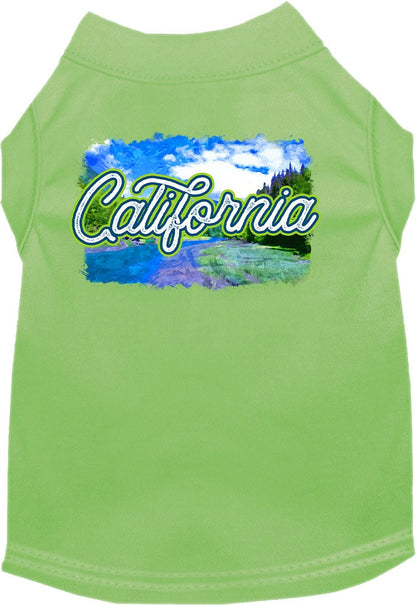 Camiseta serigrafiada para perros y gatos, para mascotas pequeñas y medianas (tallas XS a XL), "Verano de California"