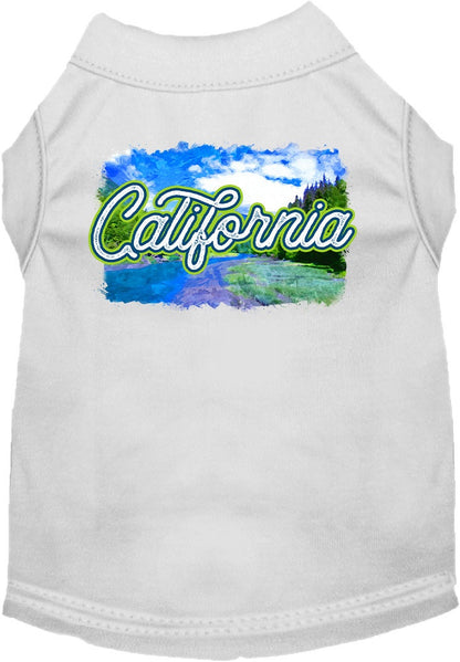 Camiseta serigrafiada para perros y gatos, para mascotas pequeñas y medianas (tallas XS a XL), "Verano de California"