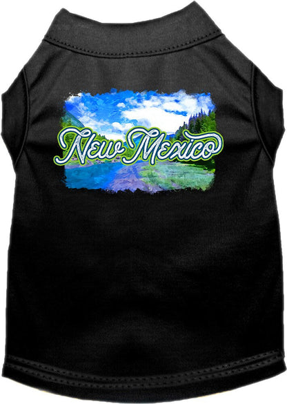 Camiseta serigrafiada para perros y gatos, para mascotas pequeñas y medianas (tallas XS a XL), "New Mexico Summer"