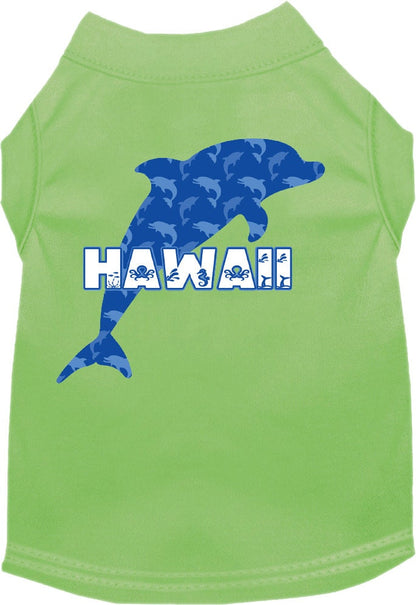 Pet Dog & Cat Screen Printed Shirt for Medium to Large Pets (Sizes 2XL-6XL), "Hawaii Blue Dolphins"