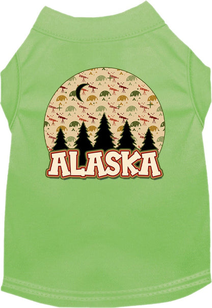 Pet Dog & Cat Screen Printed Shirt for Small to Medium Pets (Sizes XS-XL), "Alaska Under The Stars"