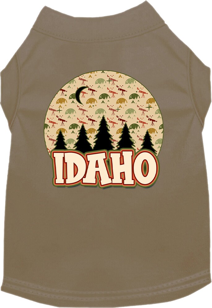 Pet Dog & Cat Screen Printed Shirt for Medium to Large Pets (Sizes 2XL-6XL), "Idaho Under The Stars"