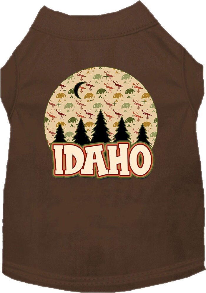 Pet Dog & Cat Screen Printed Shirt for Medium to Large Pets (Sizes 2XL-6XL), "Idaho Under The Stars"