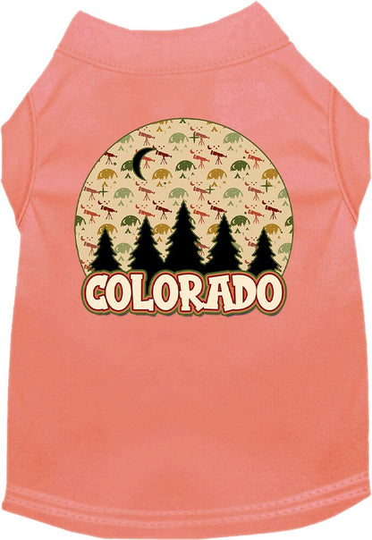 Pet Dog & Cat Screen Printed Shirt for Small to Medium Pets (Sizes XS-XL), "Colorado Under The Stars"