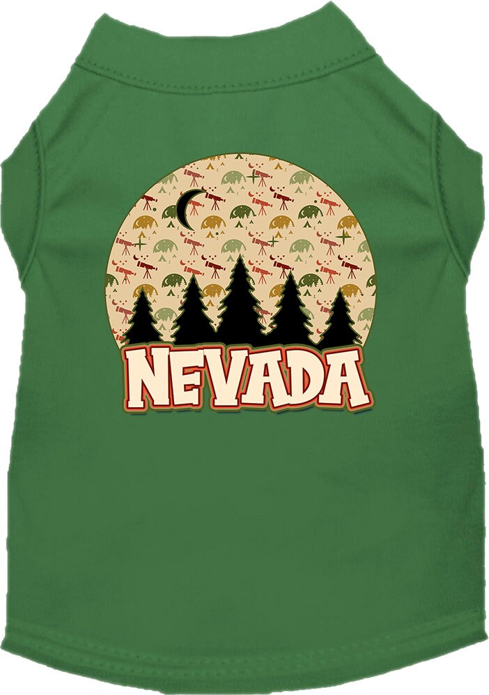 Camiseta serigrafiada para perros y gatos, para mascotas pequeñas y medianas (tallas XS a XL), "Nevada Under The Stars"