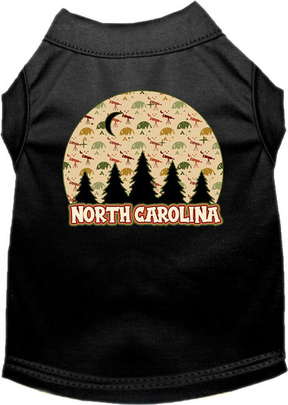 Pet Dog & Cat Screen Printed Shirt for Medium to Large Pets (Sizes 2XL-6XL), "North Carolina Under The Stars"