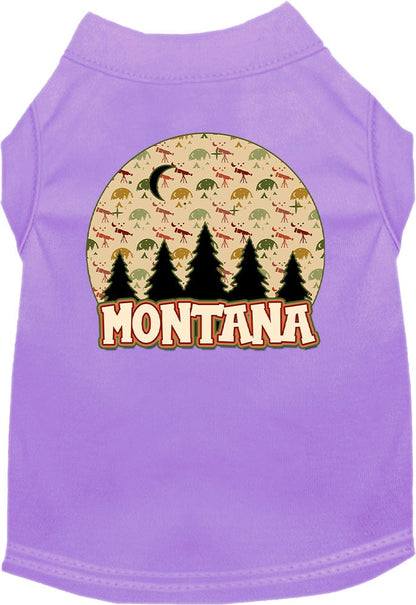 Pet Dog & Cat Screen Printed Shirt for Medium to Large Pets (Sizes 2XL-6XL), "Montana Under The Stars"