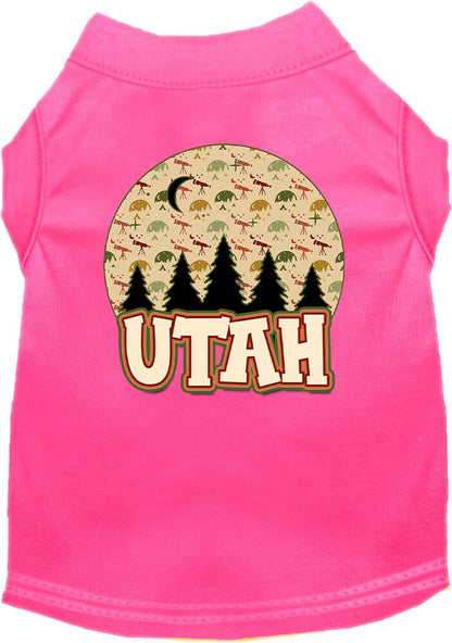 Pet Dog & Cat Screen Printed Shirt for Medium to Large Pets (Sizes 2XL-6XL), "Utah Under The Stars"