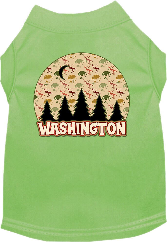 Pet Dog & Cat Screen Printed Shirt for Medium to Large Pets (Sizes 2XL-6XL), "Washington Under The Stars"