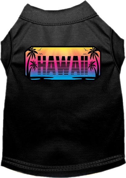 Pet Dog & Cat Screen Printed Shirt for Small to Medium Pets (Sizes XS-XL), "Hawaii Beach Shades"