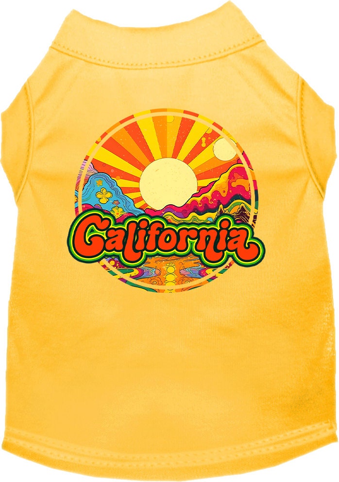 Pet Dog & Cat Screen Printed Shirt for Medium to Large Pets (Sizes 2XL-6XL), "California Mellow Mountain"