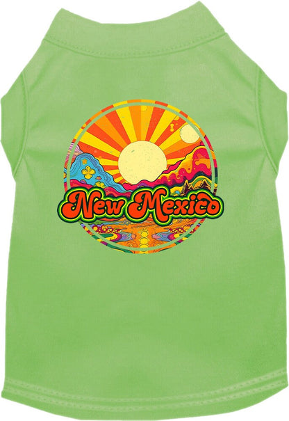 Camiseta serigrafiada para perros y gatos, para mascotas pequeñas y medianas (tallas XS a XL), "New Mexico Mellow Mountain"