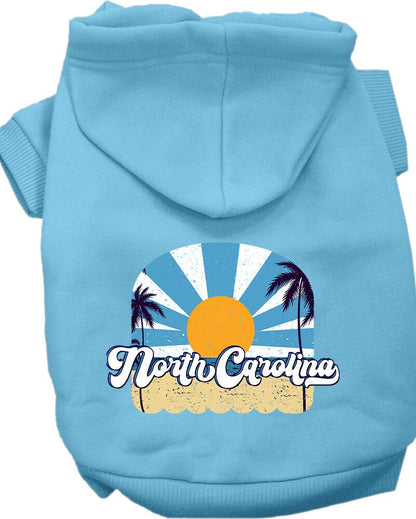 Pet Dog & Cat Screen Printed Hoodie for Small to Medium Pets (Sizes XS-XL), "North Carolina Coast"