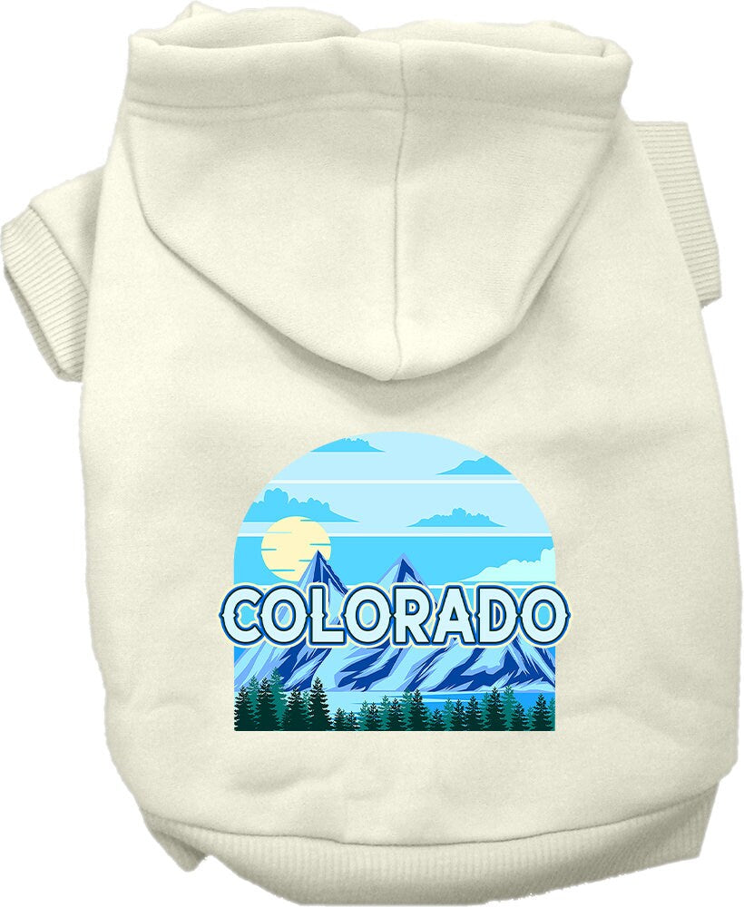 Pet Dog & Cat Screen Printed Hoodie for Medium to Large Pets (Sizes 2XL-6XL), "Colorado Trailblazer"