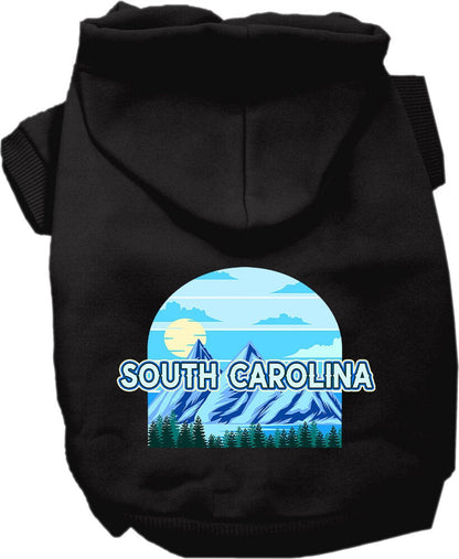 Pet Dog & Cat Screen Printed Hoodie for Small to Medium Pets (Sizes XS-XL), "South Carolina Trailblazer"