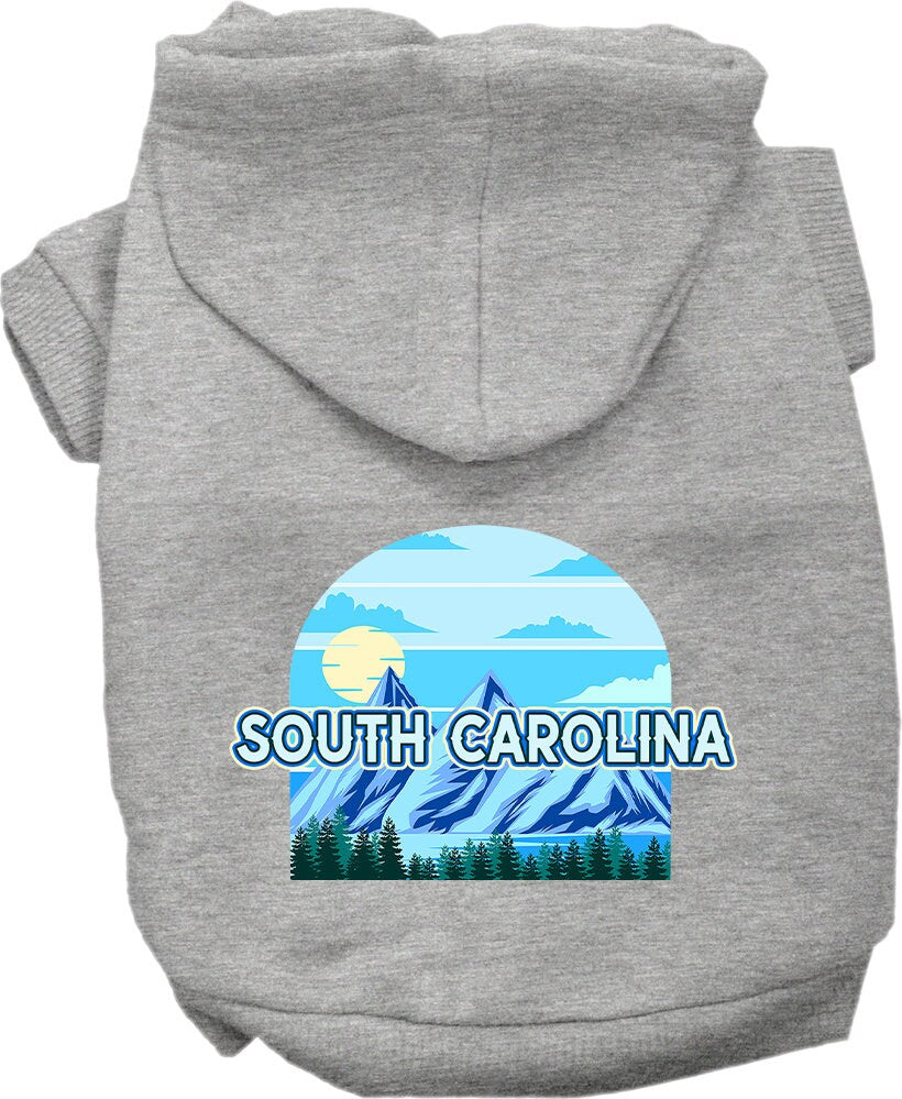 Pet Dog & Cat Screen Printed Hoodie for Small to Medium Pets (Sizes XS-XL), "South Carolina Trailblazer"