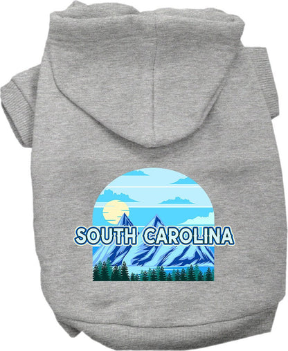 Sudadera con capucha serigrafiada para perros y gatos, para mascotas pequeñas y medianas (tallas XS a XL), "South Carolina Trailblazer"