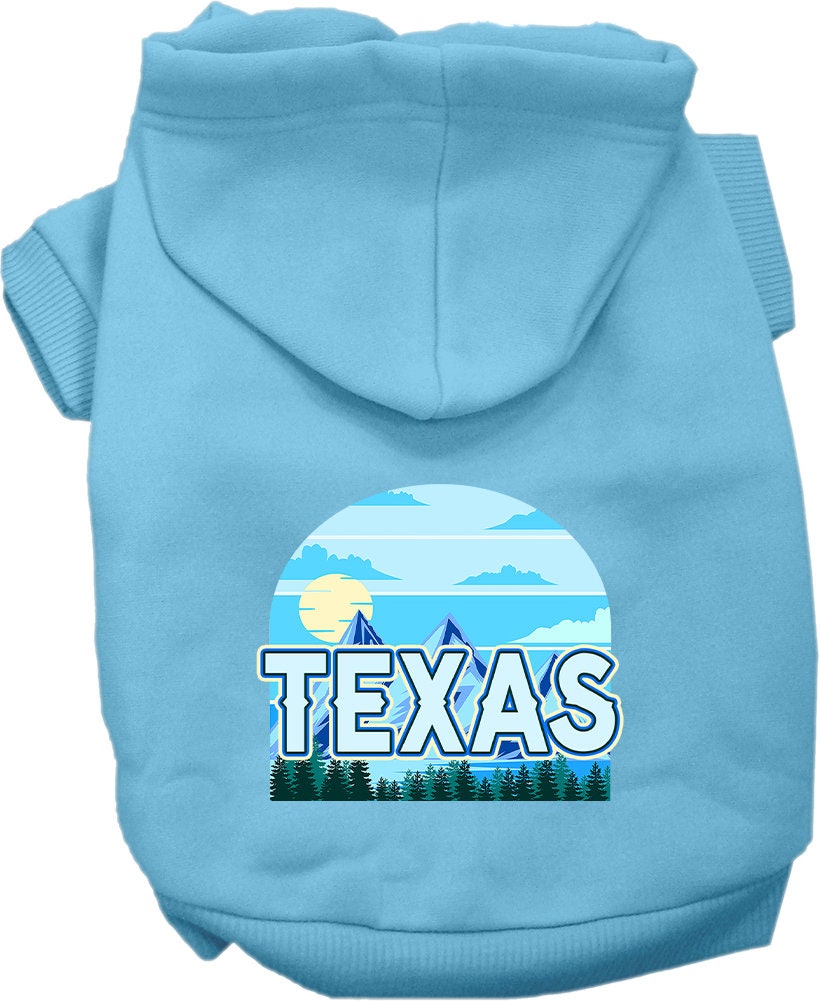 Sudadera con capucha serigrafiada para perros y gatos, para mascotas pequeñas y medianas (tallas XS a XL), "Texas Trailblazer"