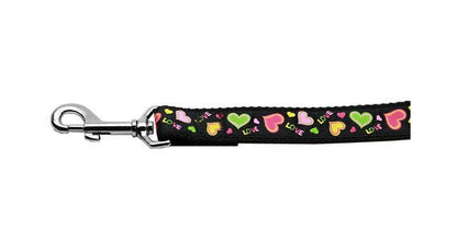 Collar o correa de nailon para perros y gatos, "Neon Love"