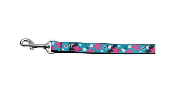 Collar o correa de nailon para perros y gatos, "Aqua Love"