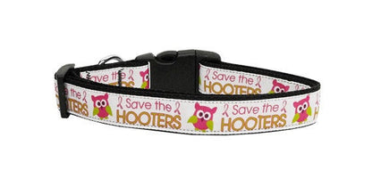 Collar o correa de nailon para perros y gatos, "Save The Hooters"