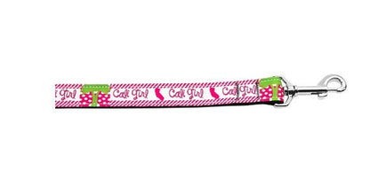 Collar o correa de nailon para perros y gatos, "Cali Girl"