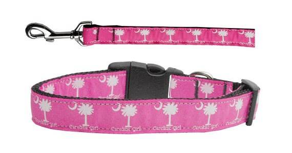 Collar o correa de nailon para perros y gatos, "Carolina Girl"