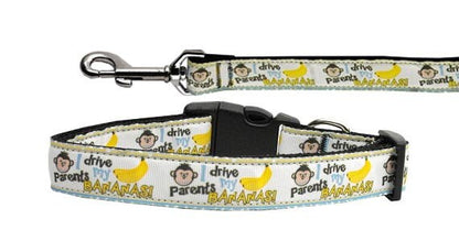 Collar o correa de nailon para perros y gatos, "Monkey Madness"