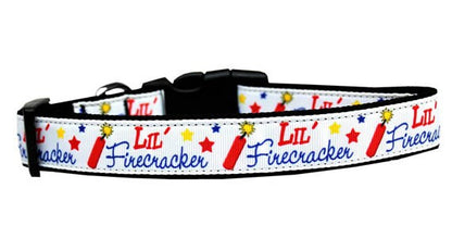 Collar o correa de nailon para perros y gatos, "Lil' Firecracker"