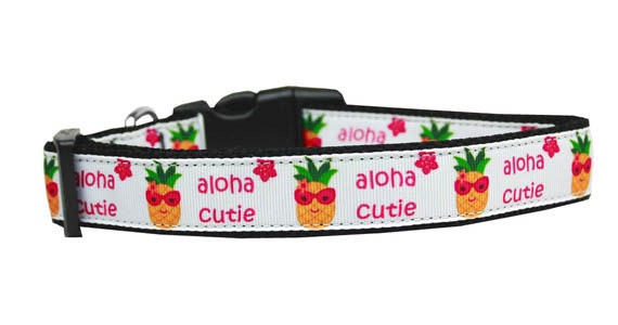 Collar o correa de nailon para perros y gatos, "Aloha Cutie"